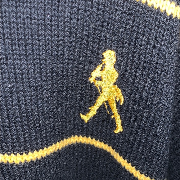 3 Strikes Black and Yellow 2 button Sweater SZ XL - Picture 4 of 6